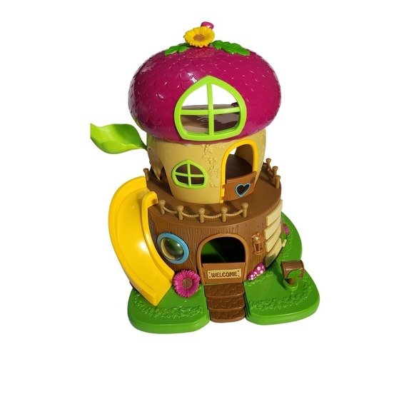 Li'l Woodzeezz Play Treehouse Playset Dollhouse Toy with Slide - Picture 1 of 5